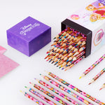 Disney Colouring Pencils for Kids, 72 Pencils Colouring Box - Princess - Get Trend