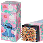 Disney Colouring Pencils for Kids, 72 Pencils Colouring Box - Stitch - Get Trend