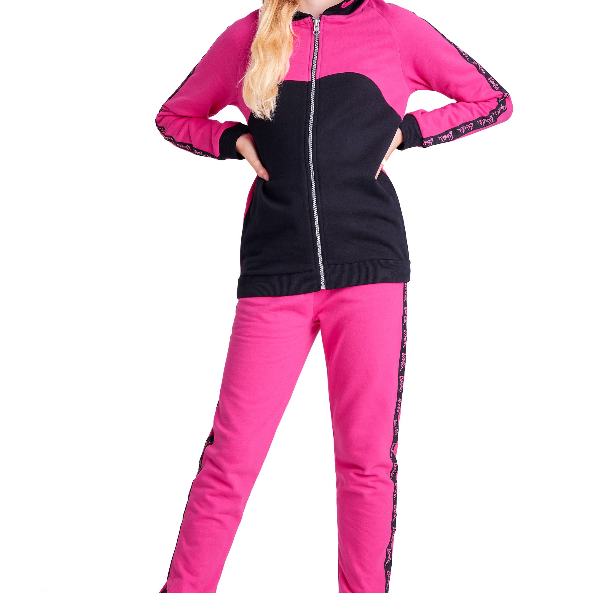 Barbie Girls Tracksuits, Zip Up Hoodie and Tracksuit - HOT PINK - Get Trend