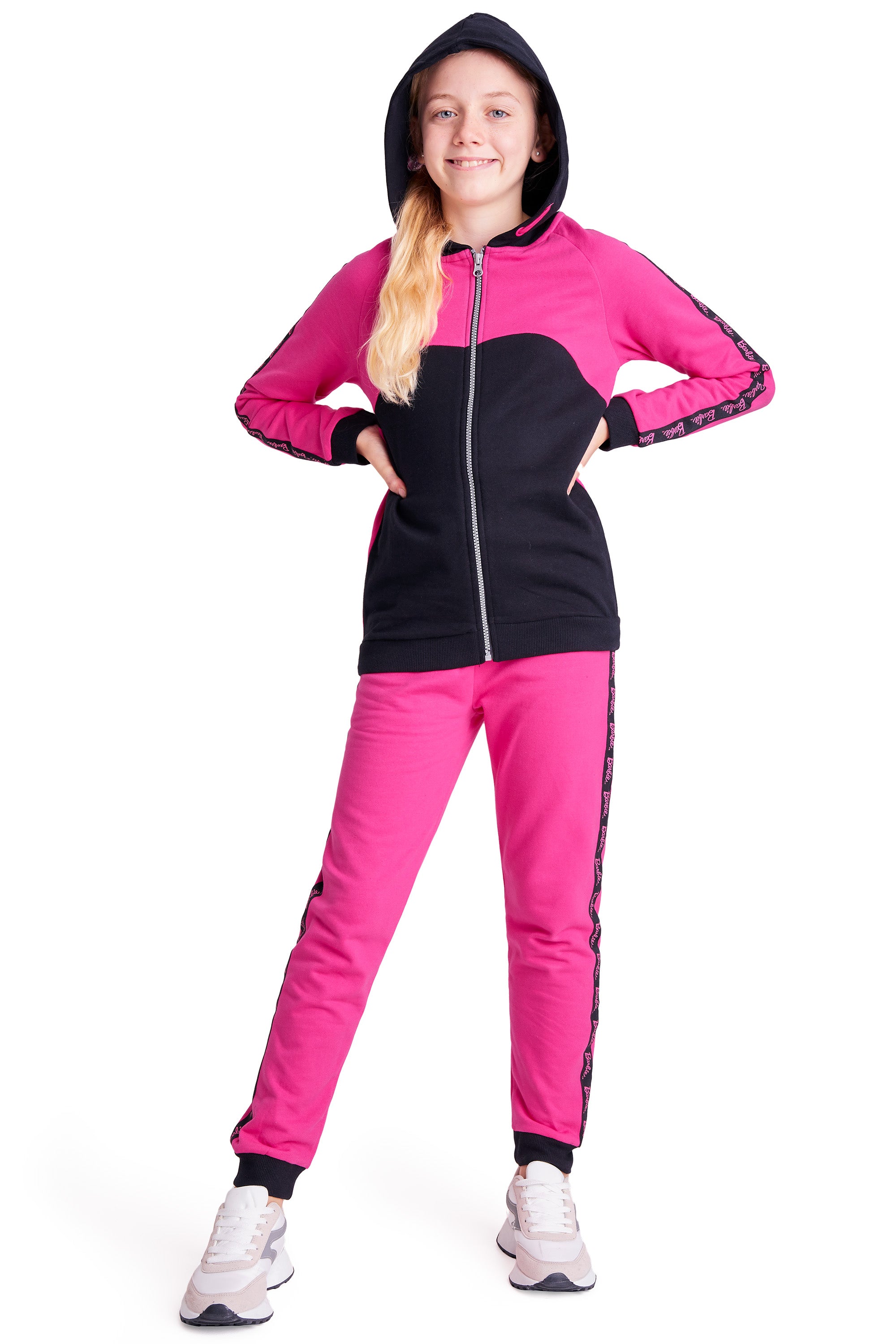 Barbie Girls Tracksuits, Zip Up Hoodie and Tracksuit - HOT PINK - Get Trend