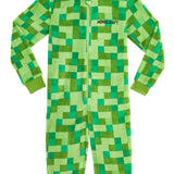 Minecraft Boys Fleece Onesie, Hooded Onesie Pyjamas - Gifts for Gamers