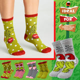 Grinch Ladies Calf Socks Pack of 5