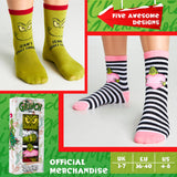 Grinch Ladies Calf Socks Pack of 5