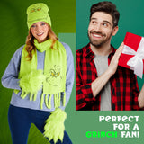 The Grinch Women's Winter Accessories Set, Hat Scarf Gloves - Gifts for Her