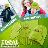 The Grinch Women's Winter Accessories Set, Hat Scarf Gloves - Gifts for Her