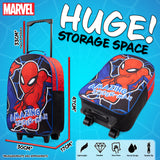 Marvel Suitcase for Boys Spiderman Carry On Avengers Travel Bag with Wheels - Get Trend