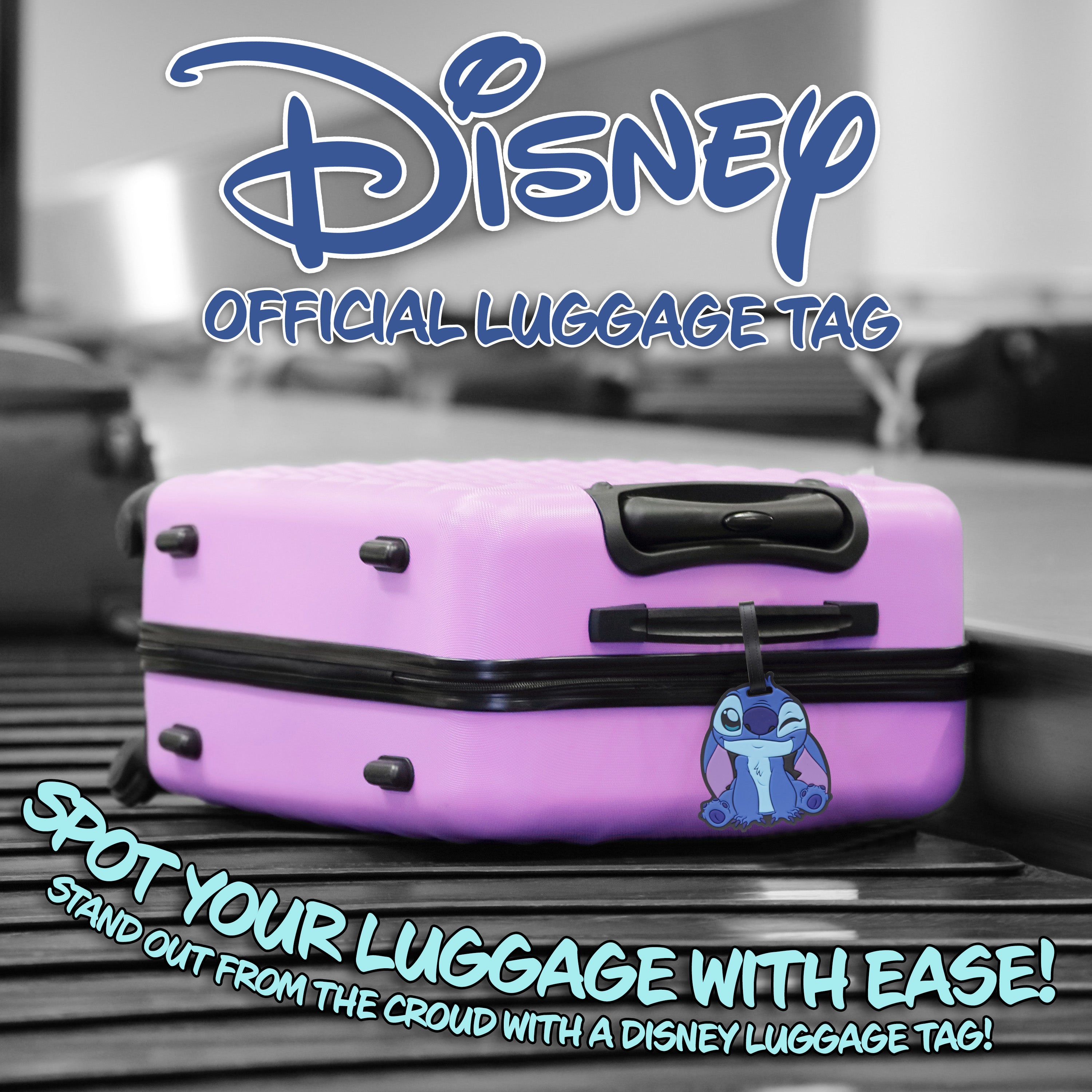 Disney Luggage Tags for Suitcase, Baggage Identification for Travel - STITCH - Get Trend