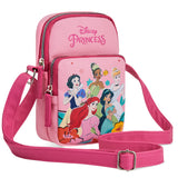 Disney Princess Girls Crossbody Bag with Compartments & Adjustable Strap Shoulder Bag