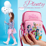 Disney Princess Girls Crossbody Bag with Compartments & Adjustable Strap Shoulder Bag