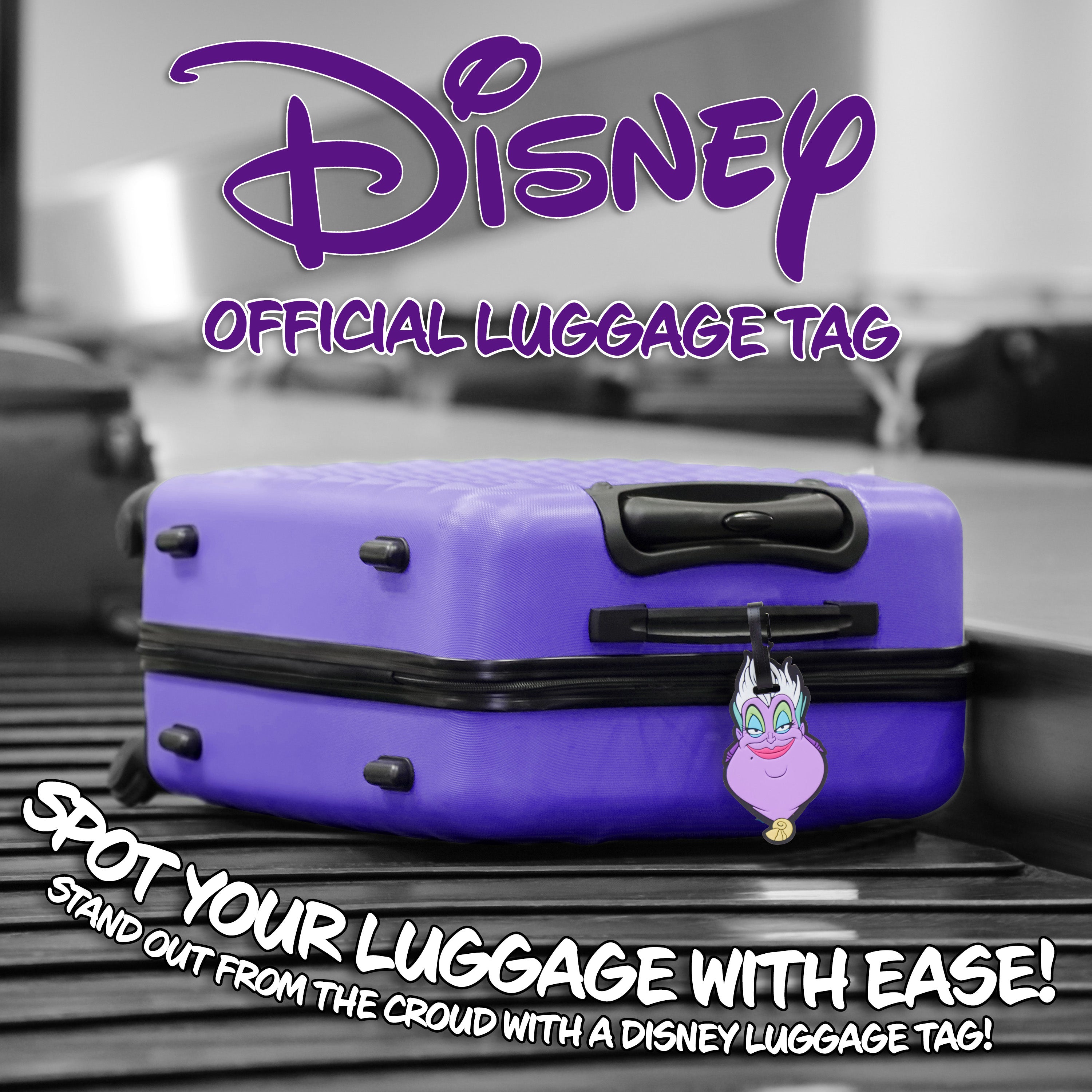 Disney Luggage Tags for Suitcase, Baggage Identification for Travel - URSULA - Get Trend