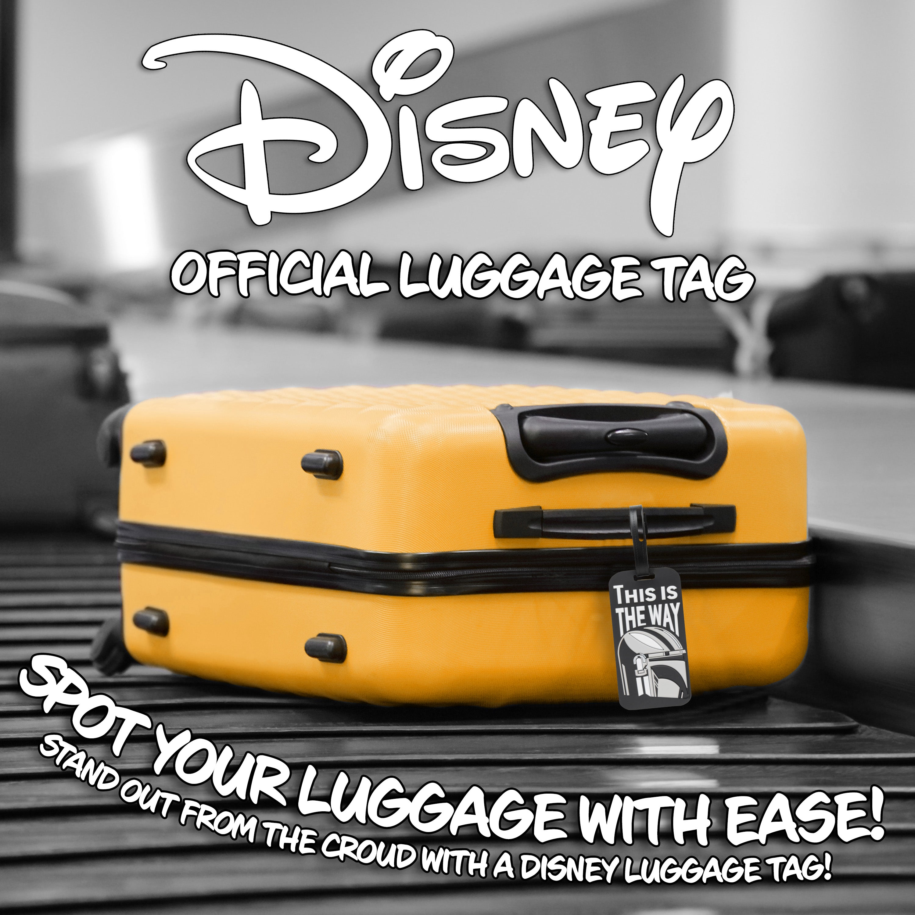 Disney Luggage Tags for Suitcase, Baggage Identification for Travel - MANDALORIAN - Get Trend