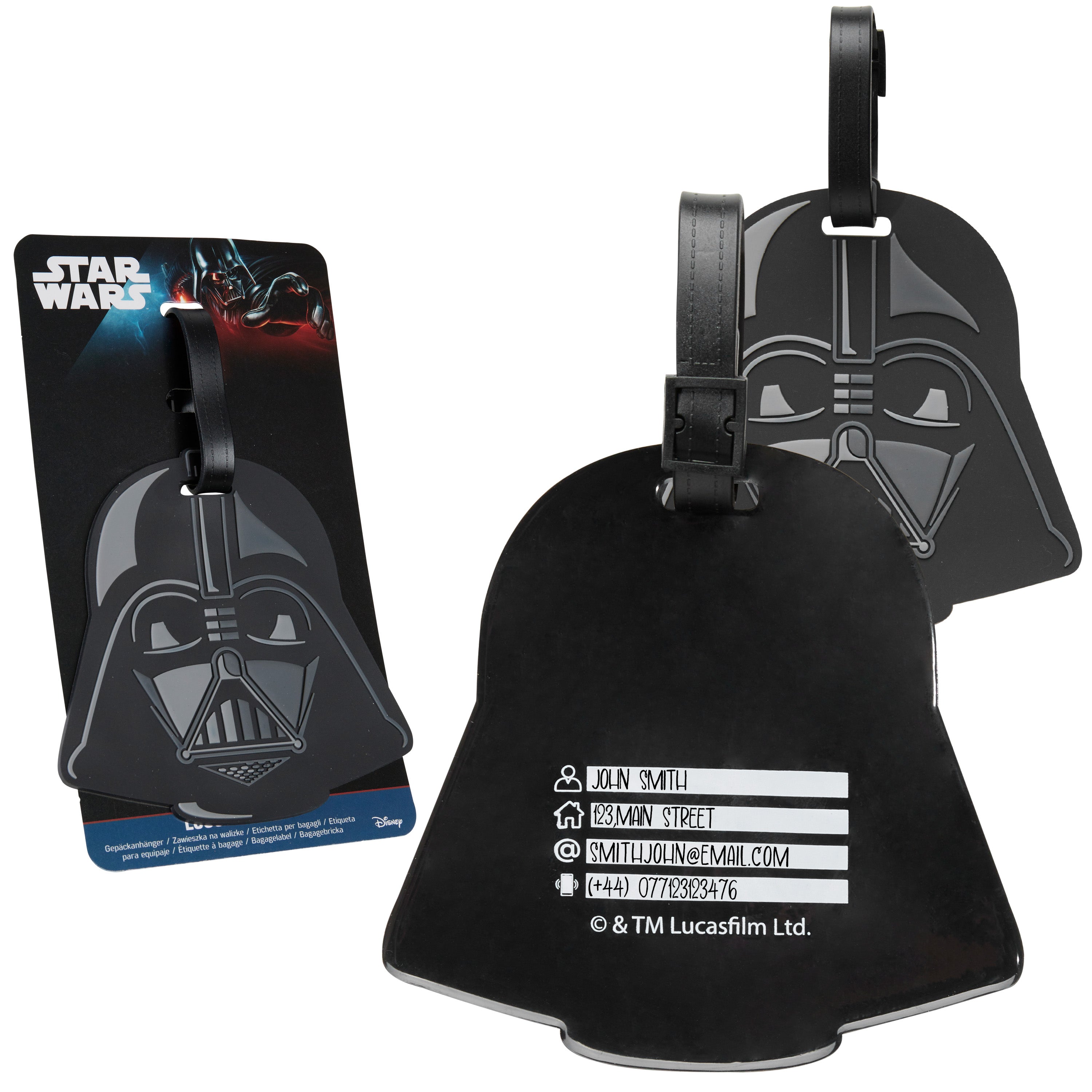 Disney Luggage Tags for Suitcase, Baggage Identification for Travel - Darth Vader - Get Trend