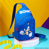 SONIC THE HEDGEHOG Boys Crossbody Bag with Zipped Compartment & Adjustable Strap