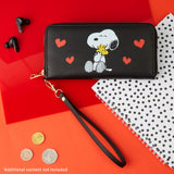 Peanuts Snoopy Women's Zip Around Purse, Card Slots Coin Pocket - Gifts for Her