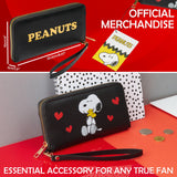 Peanuts Snoopy Women's Zip Around Purse, Card Slots Coin Pocket - Gifts for Her