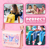 Hello Kitty Girls & Teenagers Handbag, Crossbody Shoulder Bag with Adjustable Strap Fashion Travel - Girls Gifts