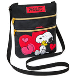 Peanuts Snoopy Crossbody Bag for Girls - Adjustable Strap 2 Pockets - Gifts for Girls