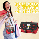 Peanuts Snoopy Crossbody Bag for Girls Teens Shoulder Bag Womens Fashion Handbag