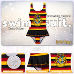 Harry Potter Girls Swimming Costume  One Piece Full Body Swimsuit - Get Trend