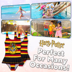 Harry Potter Girls Swimming Costume  One Piece Full Body Swimsuit - Get Trend