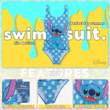 Disney Stitch Swimming Costume Girls, One Piece Swimsuit - Get Trend