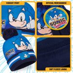 Sonic The Hedgehog Beanie Hat and Gloves Set for Boys - Get Trend