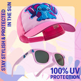 Disney Girls Sunglasses and Baseball Cap Set - Stitch