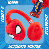 Marvel Spiderman Boys Fluffy Earmuffs, Winter Ear Warmers - Gifts for Boys