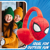 Marvel Spiderman Boys Fluffy Earmuffs, Winter Ear Warmers - Gifts for Boys