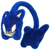 SONIC THE HEDGEHOG Kids Earmuffs for Boys Girls Teens Plush Fluffy Ear Covers Winter Accessories for School Travel Days Out Gifts for Gamers