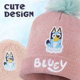 Bluey Girls Winter Accessories Set, Beanie Hat and Gloves - Gifts for Girls