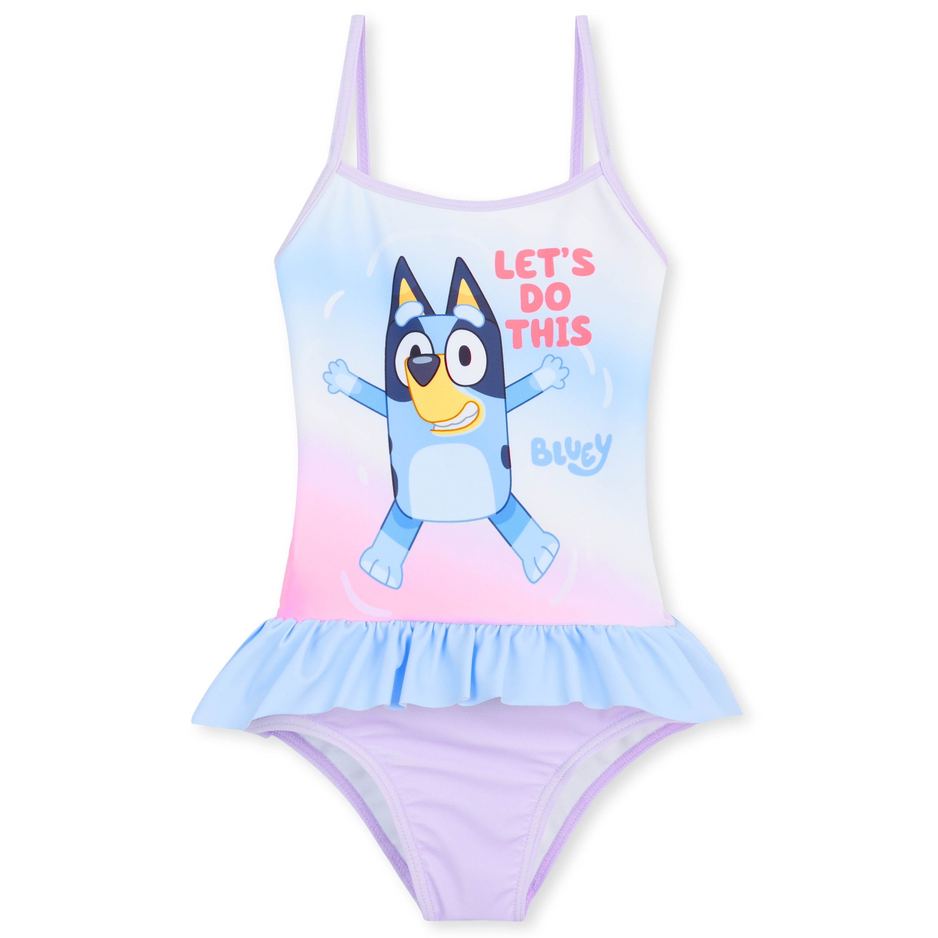 Bluey Girls Swimming Costume Short Sleeve Childrens Swimwear - Get Trend