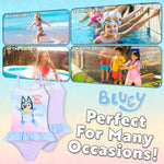 Bluey Girls Swimming Costume Short Sleeve Childrens Swimwear - Get Trend