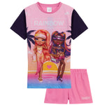 Rainbow High PJs for Girls Summer T-Shirt and Short Girls Pyjamas - Get Trend