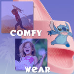 Disney Stitch Girls Sliders, Beach or Pool Shoes for Kids - Pink Stitch & Angel - Get Trend