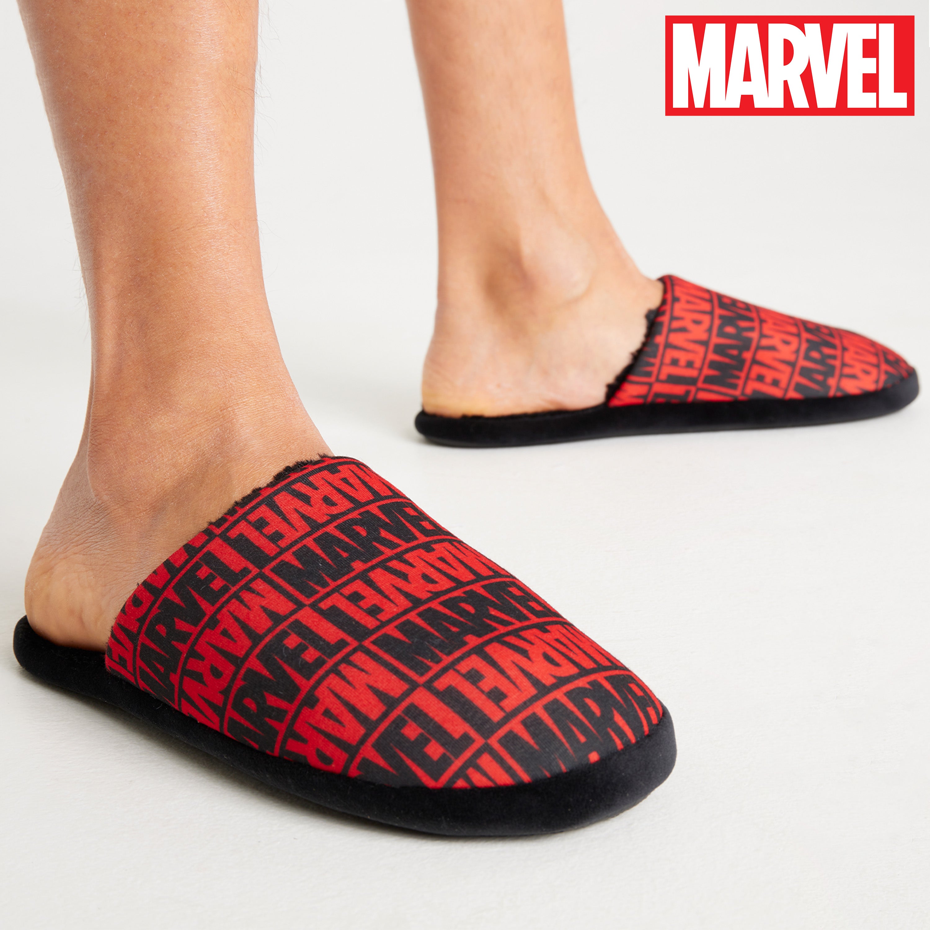 Marvel Men's Slippers - Warm Cosy Indoor Non Slip Shoes - Get Trend