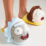 RICK AND MORTY Men's Slippers - 3D Plush Warm Indoor House Shoes - Get Trend