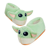 Disney Slippers for Kids - 3D Fluffy Baby Yoda Slippers - Get Trend