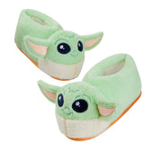 Disney Slippers for Kids - 3D Fluffy Baby Yoda Slippers - Get Trend