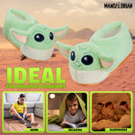 Disney Slippers for Kids - 3D Fluffy Baby Yoda Slippers - Get Trend