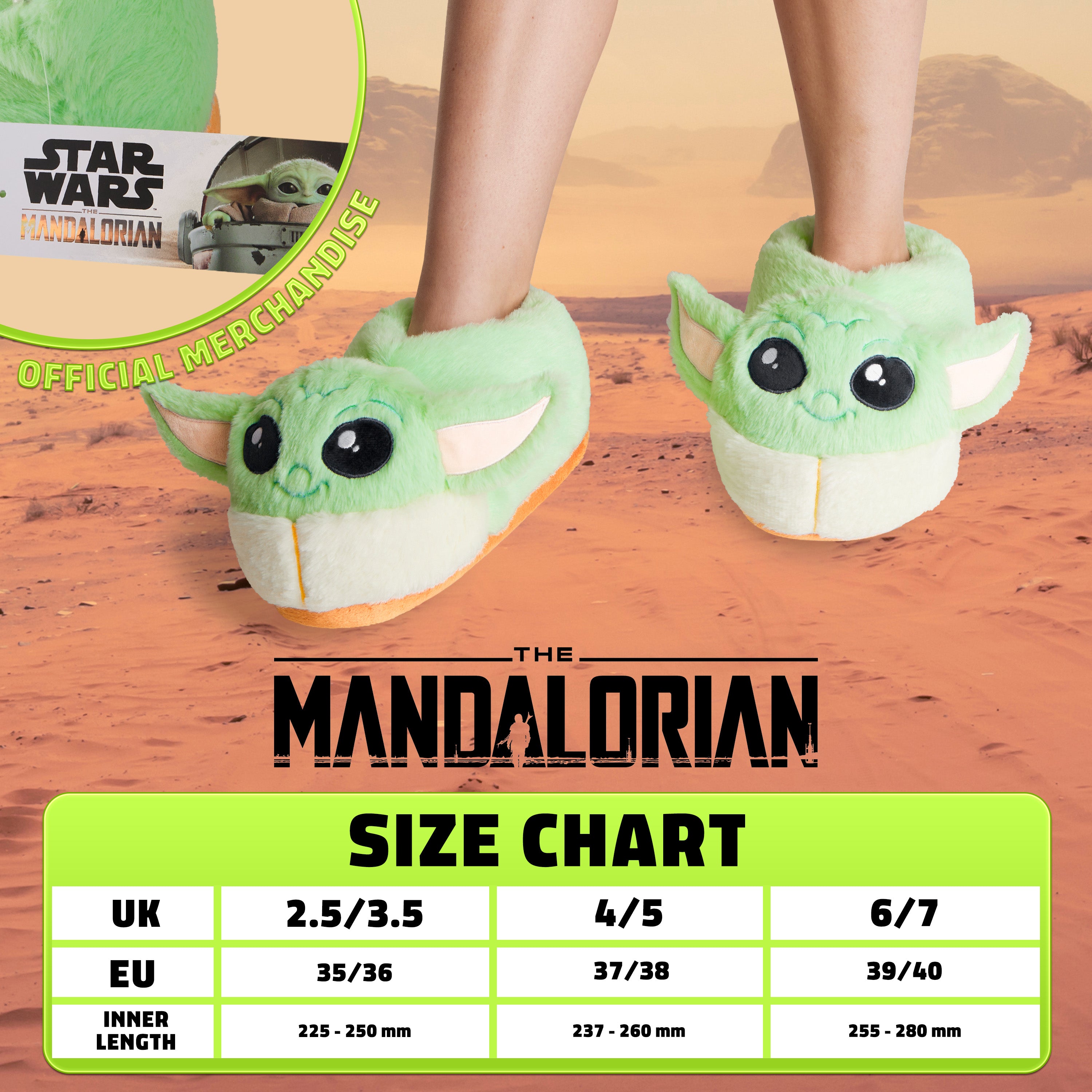 Disney Slippers for Women, Baby Yoda Ladies Slippers - Get Trend