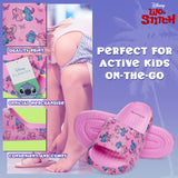 Disney Stitch Girls Sliders, Beach or Pool Shoes for Kids - Pink Fuchsia - Get Trend