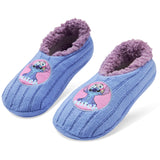 Disney Womens Ballerina Slippers with Sherpa Lining, Knitted Non-Slip House Shoes