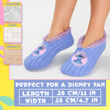 Disney Womens Ballerina Slippers with Sherpa Lining, Knitted Non-Slip House Shoes