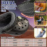 Disney Star Wars Clogs Mens Teens Winter Fleece Lining & Removable Charms - Warm Slip On Garden Shoes with Strap