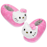 Hello Kitty Girls 3D Slippers - Cosy Indoor House Shoes with Non-Slip Sole