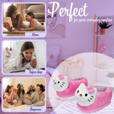 Hello Kitty Girls 3D Slippers - Cosy Indoor House Shoes with Non-Slip Sole