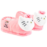 Hello Kitty Womens 3D Slippers, Cosy Indoor House Shoes Non Slip Loungewear - Gifts for Her