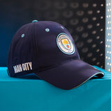 Manchester City F.C. Boys Baseball Cap Adjustable Strap Sun Hat Kids Teenagers Navy