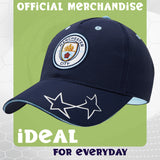 Manchester City F.C. Boys Baseball Cap Adjustable Strap Sun Hat Kids Teenagers Navy